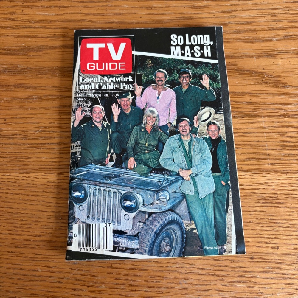 Vintage TV Guide Feb 12-18 1983 So Long MASH Farewell Salute Alan Alda Cover
